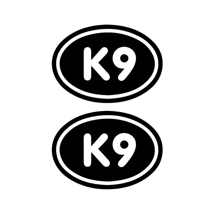 Buy K9 Euro Oval Decal Sticker Online
