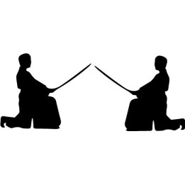 Kendo Samurai Stickers – Martial Arts Decals (2-Pack)