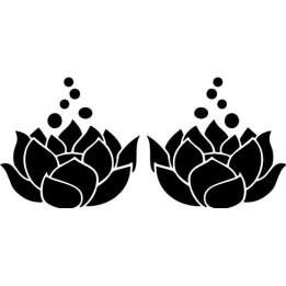 Lotus Flower Stickers – Yoga Meditation Decals (2-Pack)