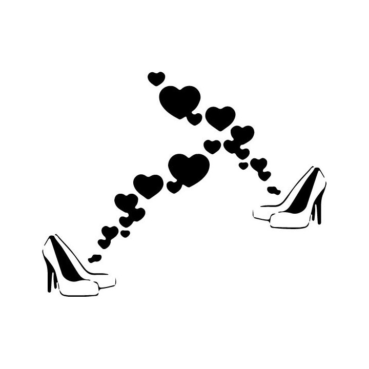 Love Heels Stiletto Stickers – Fashion Decals (2-Pack)