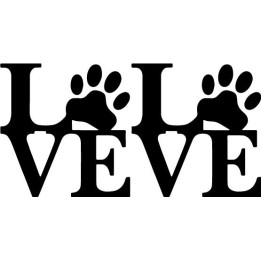 Buy Love Paw Family Decal Sticker Online
