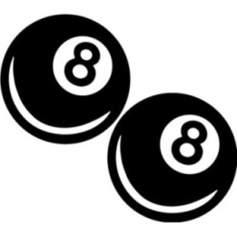 8 Ball Stickers – Pool Billiards Decals (2-Pack)