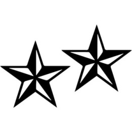 Nautical Star Stickers – Sailor Punk Rock Decals (2-Pack)