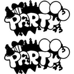 Party Stickers – Birthday Celebration Decals (2-Pack)