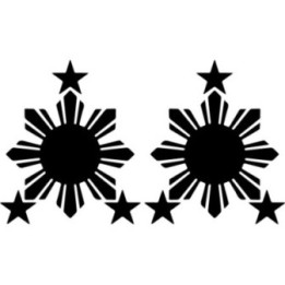 Philippines Sun Flag Stickers – Filipino Pride Decals (2-Pack)