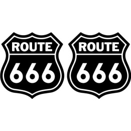 Buy Route 666 Vinyl Decal Online