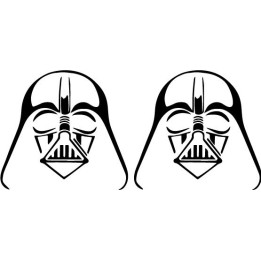 Star Wars Darth Vader Stickers – Helmet Decals (2-Pack)