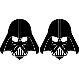 Darth Vader Star Wars Stickers – Sith Helmet Decals (2-Pack)