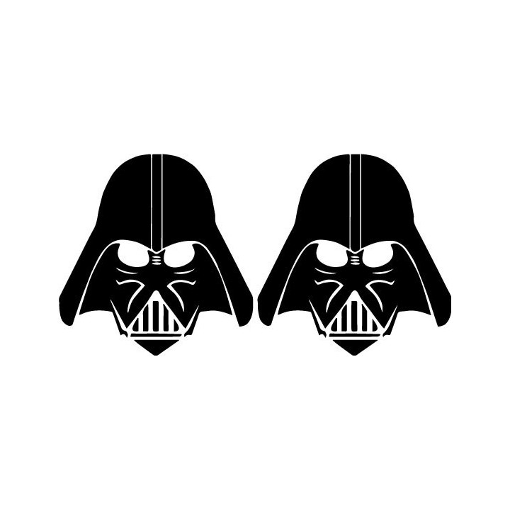 Darth Vader Star Wars Stickers – Sith Helmet Decals (2-Pack)