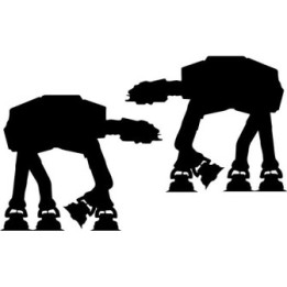 Star Wars AT-AT Walker Stickers – Hoth Decals (2-Pack)