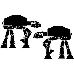 Star Wars AT-AT Walker Stickers – Imperial Decals (2-Pack)