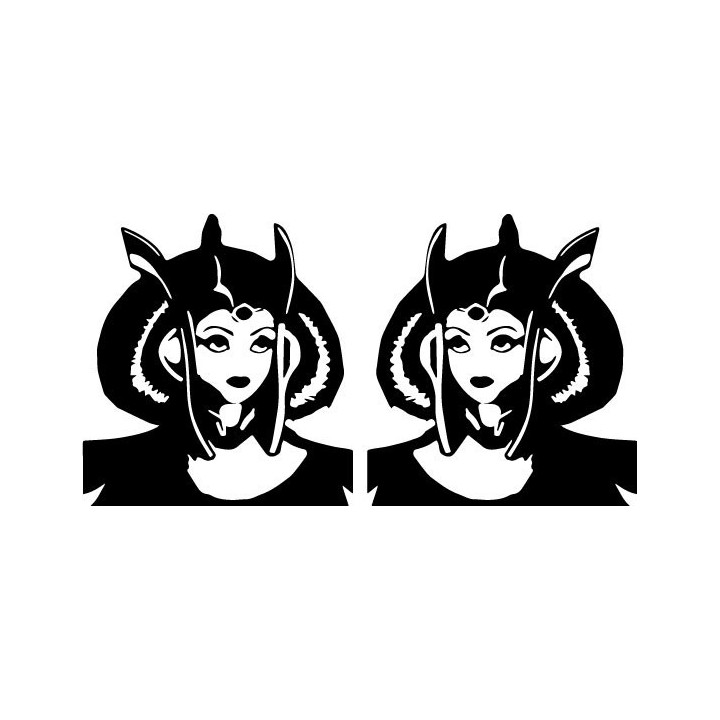 Star Wars Queen Amidala Stickers – Padmé Decals (2-Pack)
