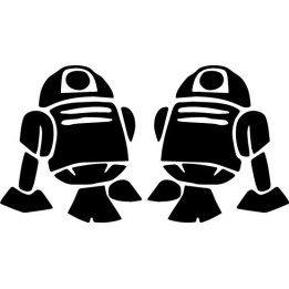 Star Wars R2-D2 Stickers – Astromech Decals (2-Pack)