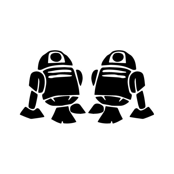 Star Wars R2-D2 Stickers – Astromech Decals (2-Pack)