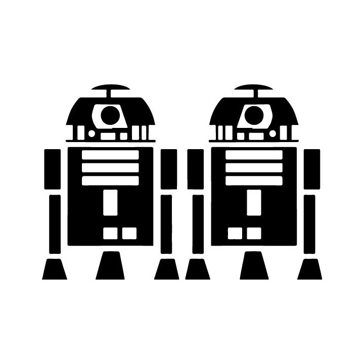 Star Wars R2-D2 Stickers – Artoo Decals (2-Pack)