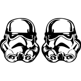 Star Wars Stormtrooper Stickers – Helmet Decals (2-Pack)
