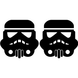 Star Wars Stormtrooper Stickers – Helmet Decals (2-Pack)