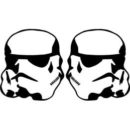 Star Wars Stormtrooper Helmet Stickers – Decals (2-Pack)