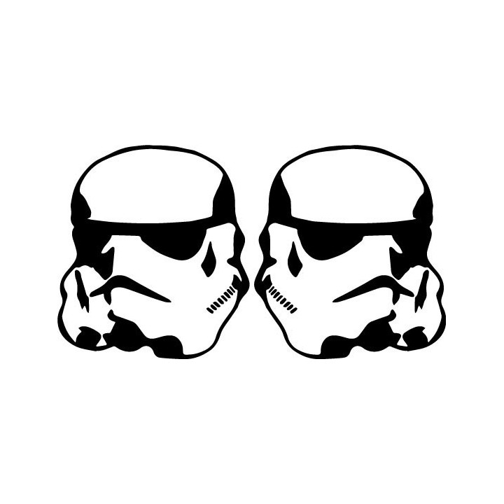 Star Wars Stormtrooper Helmet Stickers – Decals (2-Pack)