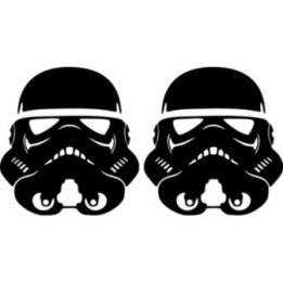 Star Wars Stormtrooper Helmet Stickers – Decals (2-Pack)