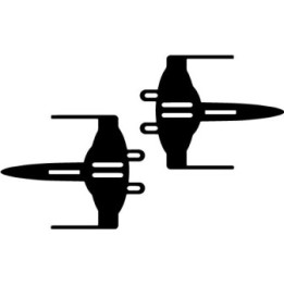 Star Wars X-Wing Fighter Stickers – Rebel Decals (2-Pack)