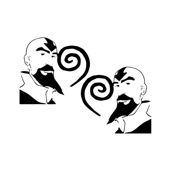 Tenzin Stickers – Legend of Korra Airbender (2-Pack)