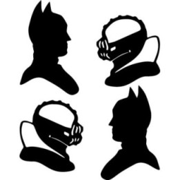 Batman vs Bane Stickers – Dark Knight Rises Decals (2-Pack)