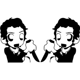 Walking Dead Glenn Rhee Stickers – TWD Decals (2-Pack)