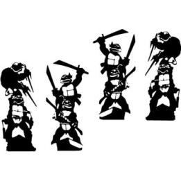 TMNT Ninja Turtles Stickers – Leonardo Raphael (2-Pack)