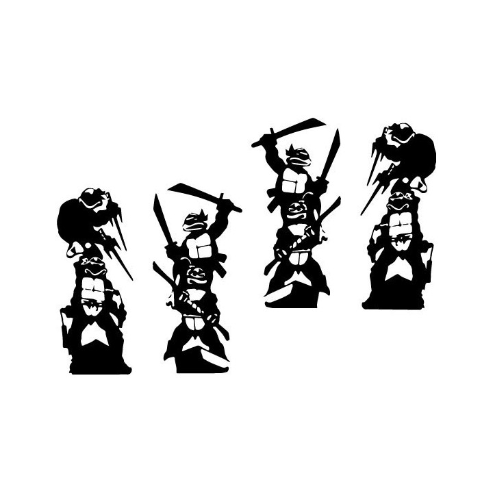TMNT Ninja Turtles Stickers – Leonardo Raphael (2-Pack)