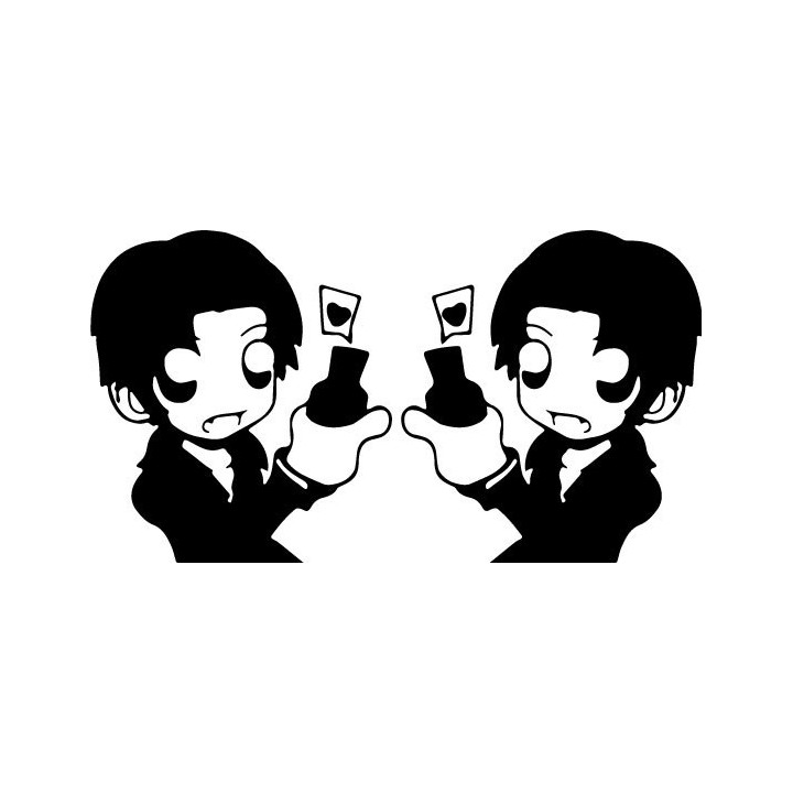 True Blood Bill Compton Stickers – Vampire Decals (2-Pack)
