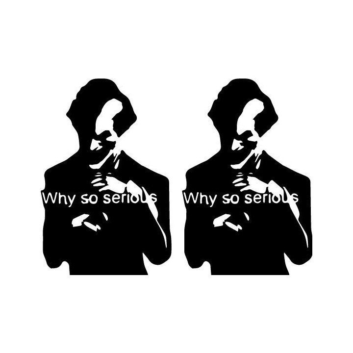 Joker Why So Serious Stickers – Dark Knight Decals (2-Pack)