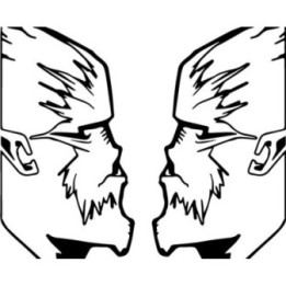 Wolfman Stickers – Horror Werewolf Monster Decals (2-Pack)