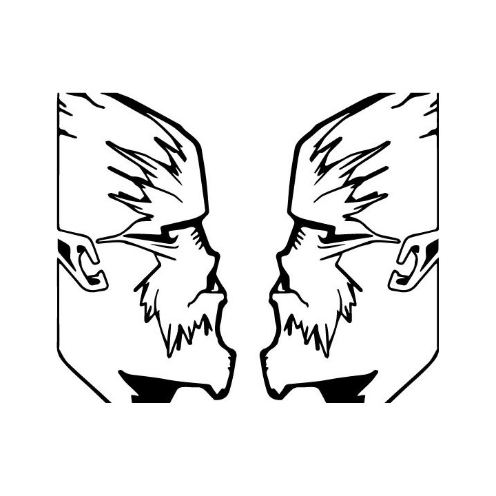 Wolfman Stickers – Horror Werewolf Monster Decals (2-Pack)