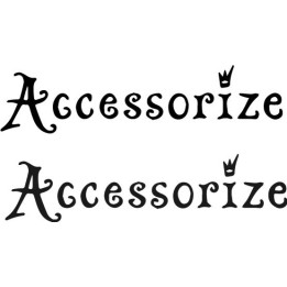 Accessorize Stickers – Logo Decals for Bags & Laptops (2-Pack)