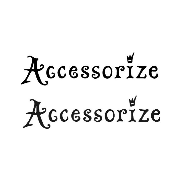 Accessorize Stickers – Logo Decals for Bags & Laptops (2-Pack)