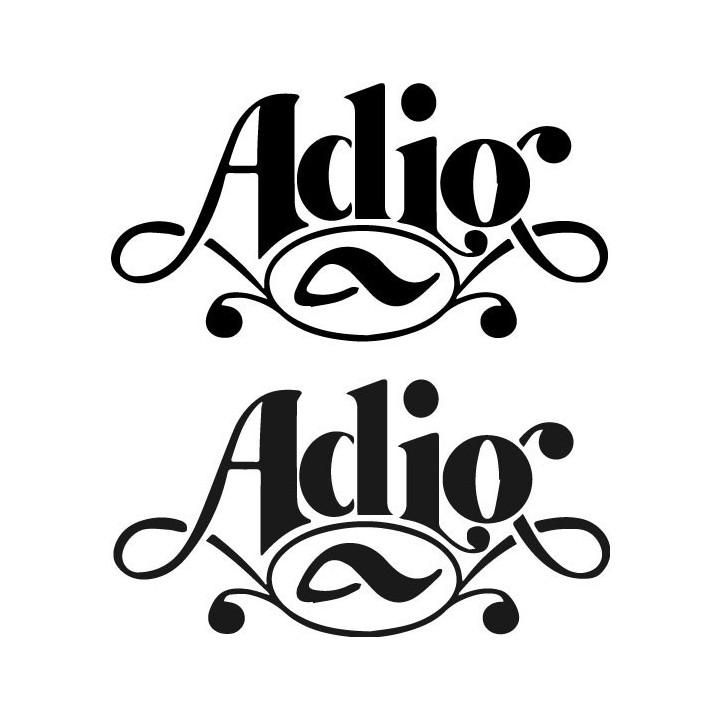 Adio Skate Stickers – Logo Decals (2-Pack)