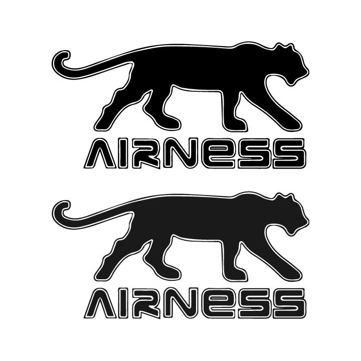 Airness Stickers – Panther Logo Fashion Decals (2-Pack)