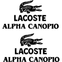 Lacoste Alpha Canopio Stickers – Crocodile Decals (2-Pack)
