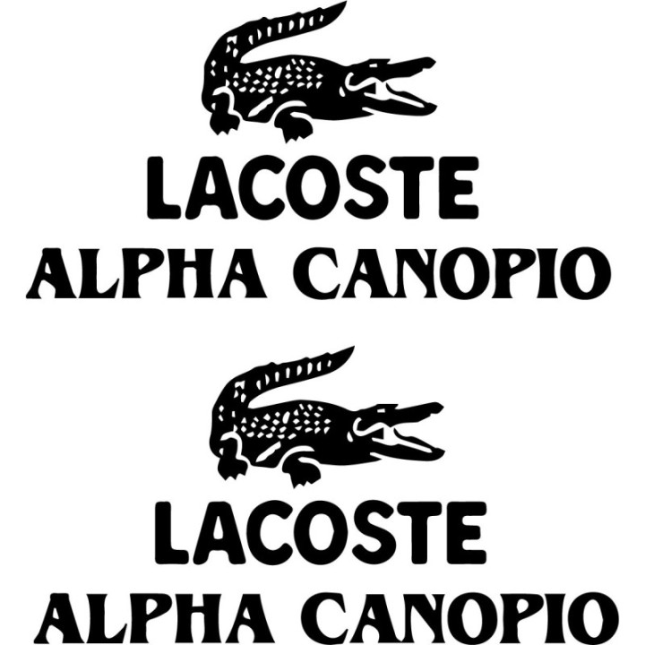 Lacoste Alpha Canopio Stickers – Crocodile Decals (2-Pack)