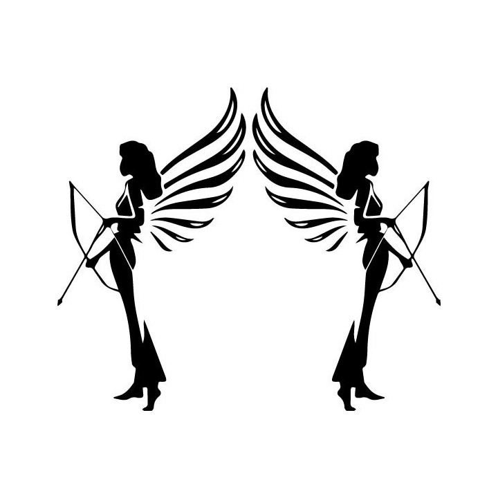 Armedangels Stickers – Winged Archer Logo Decals (2-Pack)