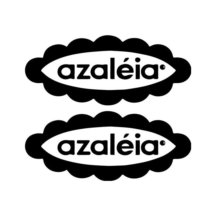 Azaléia Stickers – Brazilian Fashion Logo Decals (2-Pack)