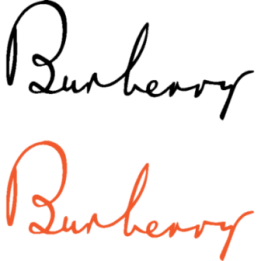 Burberry Script Stickers – Luxury Fashion Decals (2-Pack)
