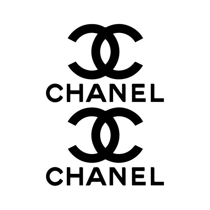 Chanel CC Logo Stickers – Luxury Fashion Decals (2-Pack)