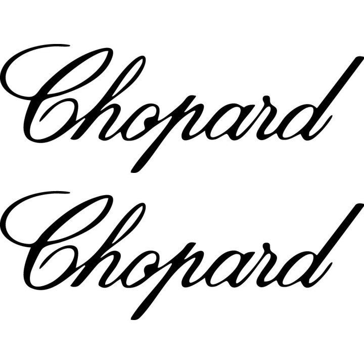 Chopard Stickers – Mille Miglia Happy Diamonds Decals (2-Pack)