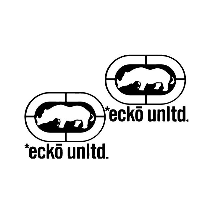 Ecko Unltd Stickers – Rhino Logo Streetwear Decals (2-Pack)