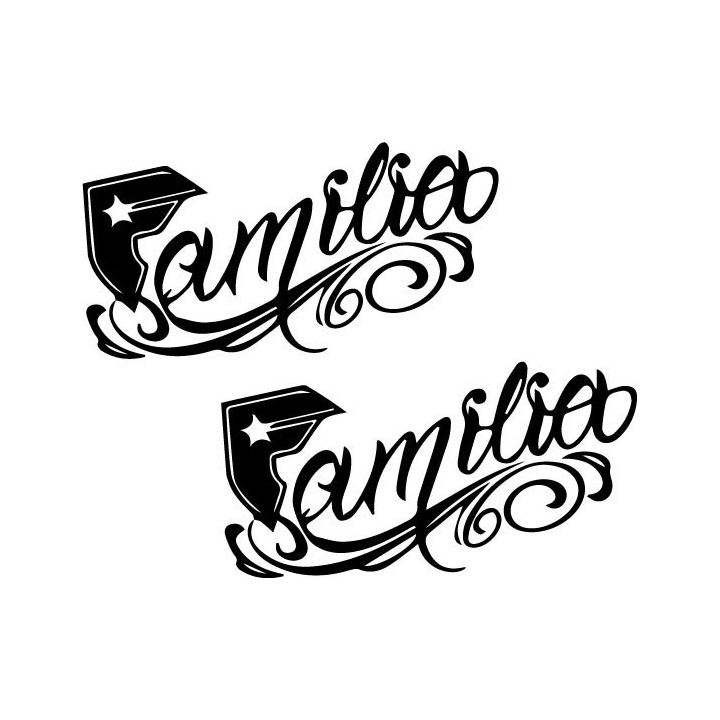 Familia Stickers – Street Lowrider Car Culture Decals (2-Pack)