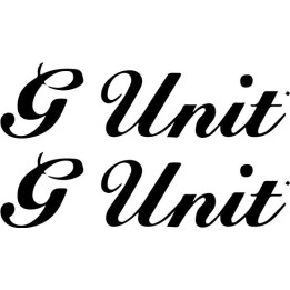 G-Unit Stickers – 50 Cent Hip-Hop Decals (2-Pack)