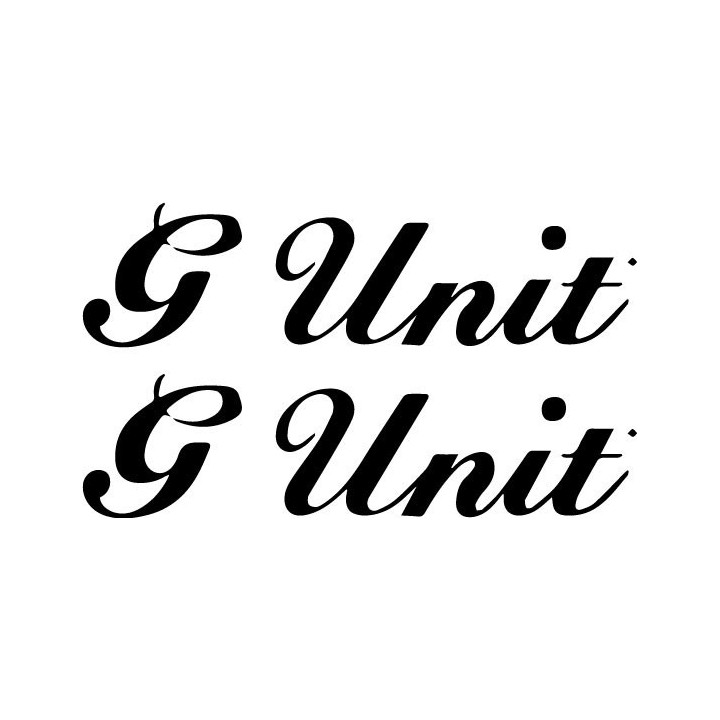 G-Unit Stickers – 50 Cent Hip-Hop Decals (2-Pack)