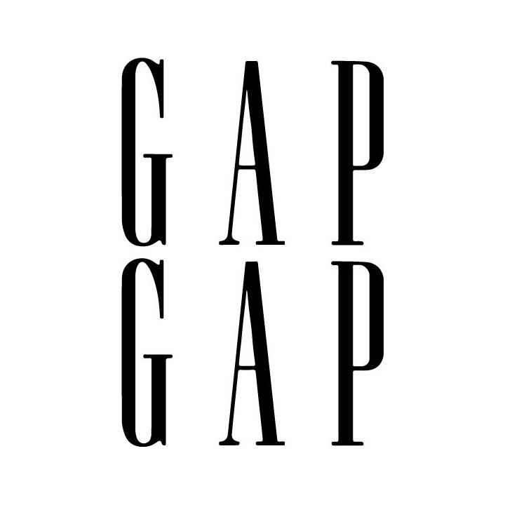 GAP Logo Stickers – Fashion Apparel Decals (2-Pack)